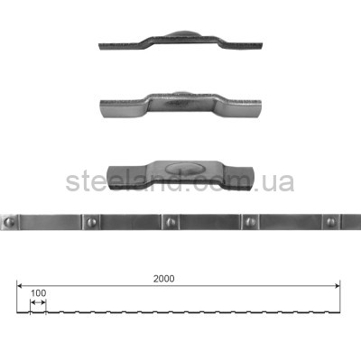 H 2000 мм ■ 20 х 2 мм